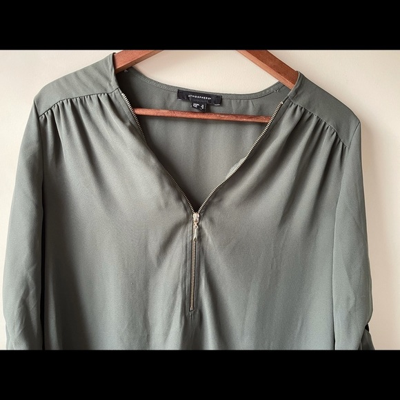 3 for $30 Atmosphere Olive 3/4 Blouse - Picture 3 of 11